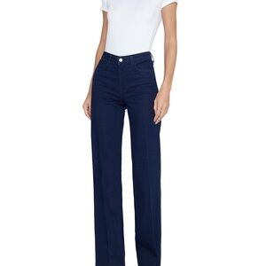 L'AGENCE High Rise Blue Jeans Wide Leg